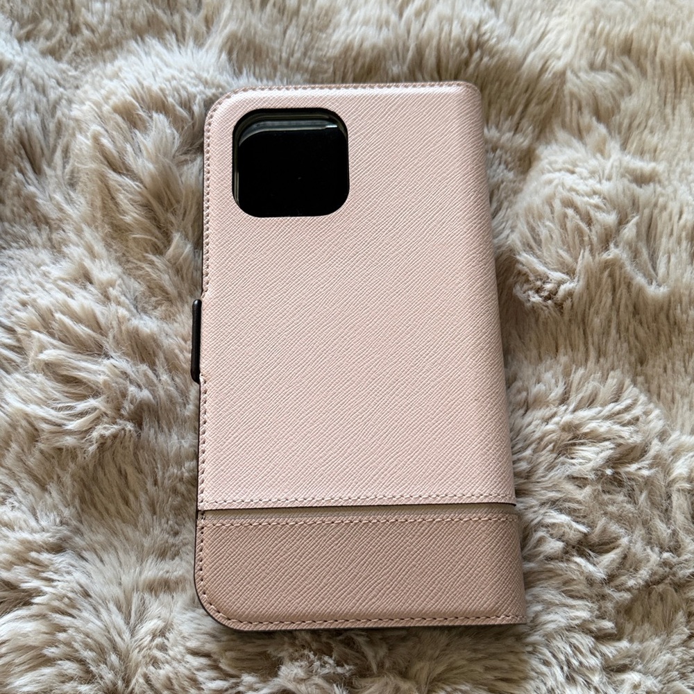 Kate Spade Light pink and Tan Wallet phone case for iPhone 13 Pro Max!! - Picture 5 of 6